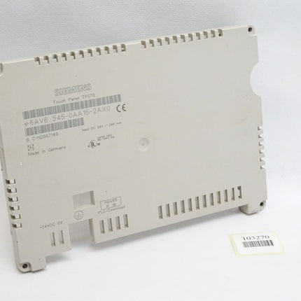 Siemens Backcover Rückschale Panel Touch TP070 6AV6545-0AA15-2AX0 6AV6 545-0AA15-2AX0 - Maranos.de