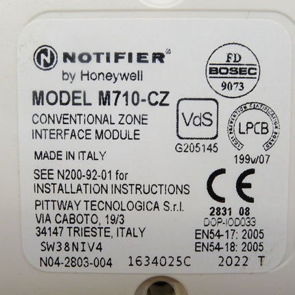 Notifier by Honeywell  M710-CZ / Interface module / Neu OVP