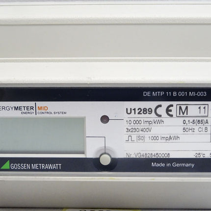 Gossen Metrawatt EnergyMeter MID Drehstromzähler U1289