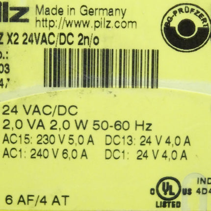 Pilz Sicherheitsrelais 774303 PNOZ X2 24VAC/DC 2n/o