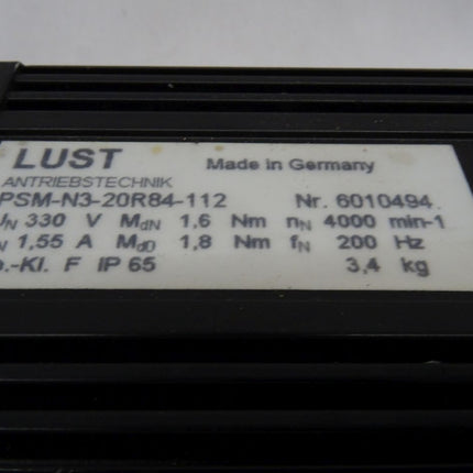 Lust PSM-N3-20R84-112 Servomotor 6010494 4000 r/min