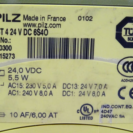 Pilz 720300 PST 4 24 V DC 6N/O 4N/C Sicherheitsschaltgerät
