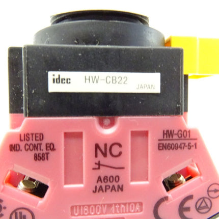 Idec HW-CB22 Druckschalter / Not-Schalter Neu