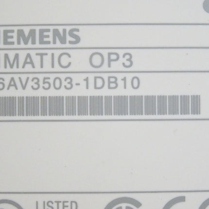 Siemens Backcover Rückschale Panel OP3 6AV3503-1DB10 6AV3 503-1DB10 Replica - Maranos.de