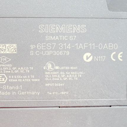 Siemens S7-300 CPU314 6ES7314-1AF11-0AB0 6ES7 314-1AF11-0AB0 - Maranos.de