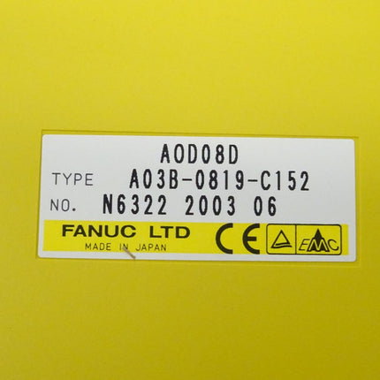 Fanuc A03B-0819-C152 Output Module AOD08D N6322 2003-06