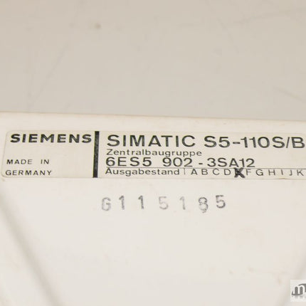 Siemens 6ES5902-3SA12 Simatic S5 6ES5 902-3SA12 Zentralbaugruppe