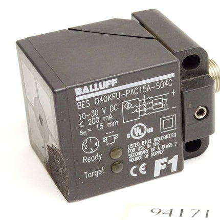 Balluff Induktive Faktor 1-Sensor BES022K BES Q40KFU-PAC15A-S04G