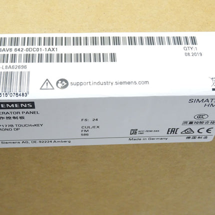 Siemens TP177B Touch Panel 6AV6642-0DC01-1AX1 6AV6 642-0DC01-1AX1 Neu OVP versiegelt - Maranos.de
