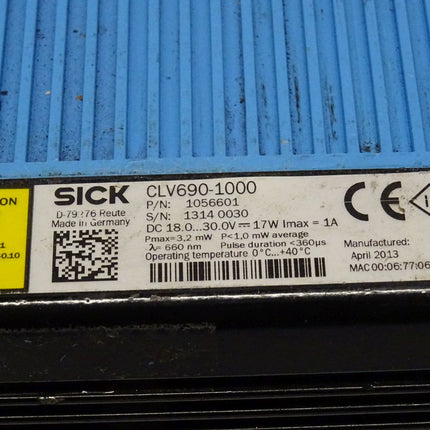 Sick CLV690-1000 Stationäre Barcode-Scanner 1056601