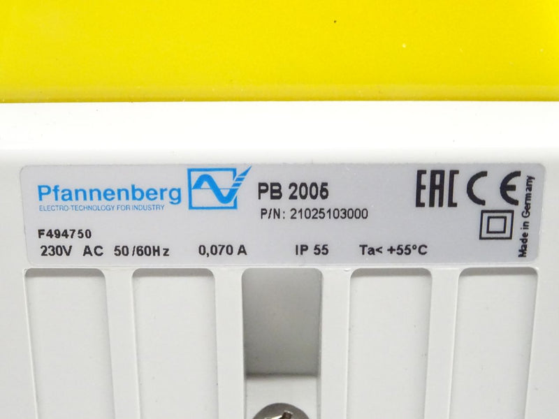 Pfannenberg  PB2005 F494750 Gelb 24 VDC NEU/OVP