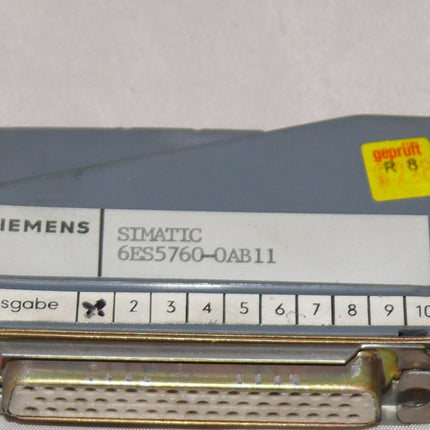 Siemens Simatic S5 / 6ES5760-0AB11 / 6ES5 760-0AB11 Stecker E:01
