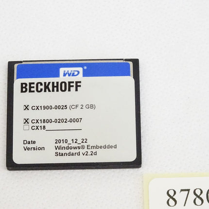 Beckhoff Compact-Flash-Karte CX1800-0202-0007 CX1900-0025 2GB - Maranos.de