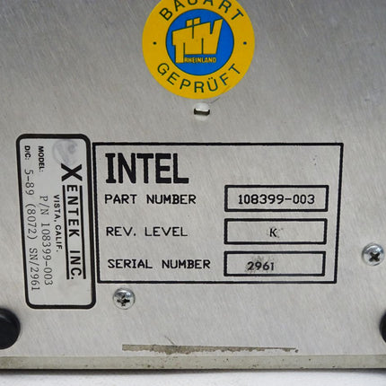 Xentek 108399-003 Intel Power Supply - Maranos.de
