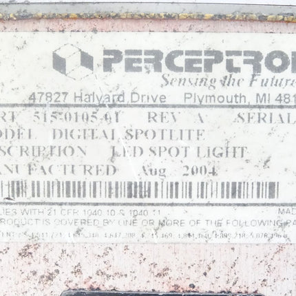 Perceptron 515-0105-01 / Digital Spotlite