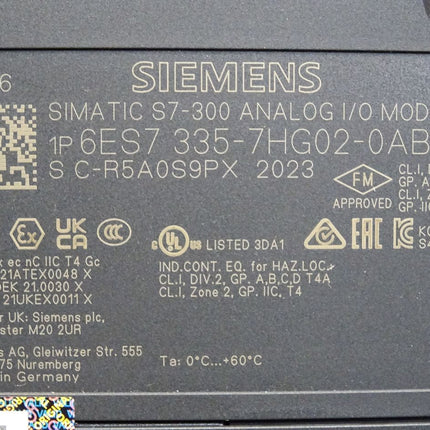 Siemens S7-300 SM335 6ES7335-7HG02-0AB0 / 6ES7 335-7HG02-0AB0 Neu - Maranos.de