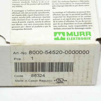 Murr Elektronik 86324 MVP-Verteiler 8000-54520-0000000 neu-versiegelt