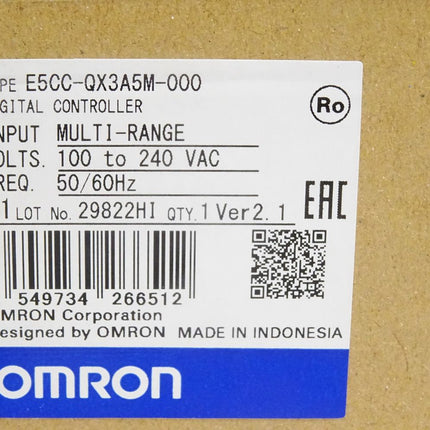Omron E5CC-QX3A5M-000 Digital Controller / Neu OVP - Maranos.de