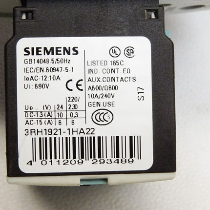 Siemens Sirius 3RT1034-1AL24 Leistungsschütz - Maranos.de