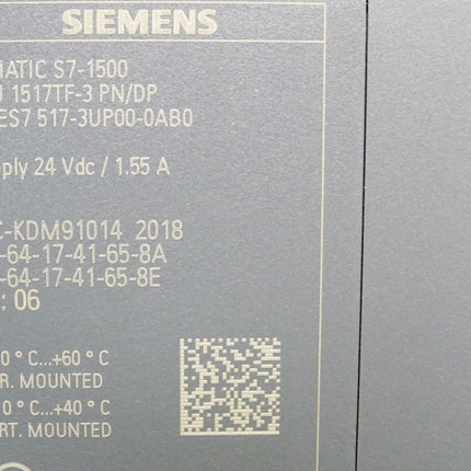 Siemens S7-1500 CPU1517TF-3PN/DP 6ES7517-3UP00-0AB0 6ES7 517-3UP00-0AB0 / Neu OVP - Maranos.de