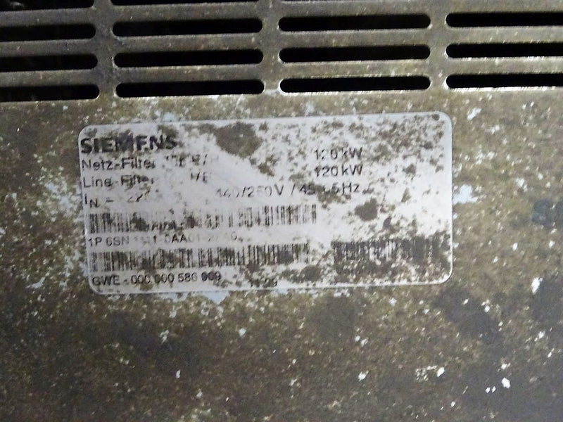 Siemens 6SN1111-0AA01-2FA0 Netzfilter 120kW / 6SN1 111-0AA01-2FA0