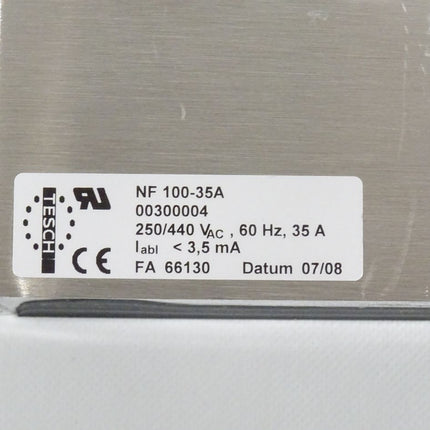 Tesch NF100-35A Netzfilter 250/440 VAC / 60Hz / 35A Rockwell NEU