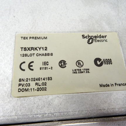 Schneider Electric TSX Premium TSXRKY12 12SLOT CHASSIS