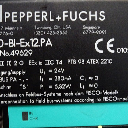 Pepperl+Fuchs FD0-BI-Ex12.PA 49629 Sensor Interface FDO-BI-Ex12.PA - Maranos.de
