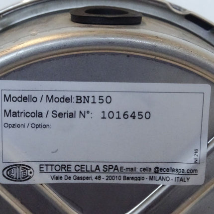 Wika Ettore Cella BN150 Manometer 0-25bar / Neu