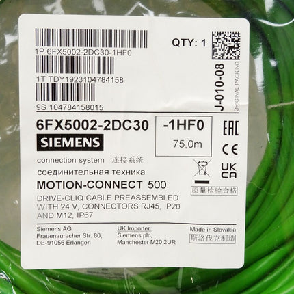 Siemens 6FX5002-2DC30-1HF0 75m Motion-Connect 500 / Neu OVP - Maranos.de