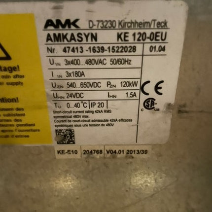 AMK AMKASYN KE120-0EU / 47413-1639-1522028 / v01.04 / Servomodul