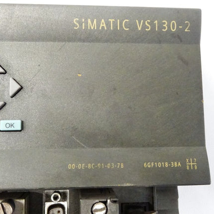 Siemens Simatic Vision Sensor 6GF1018-3BA / Controller VS130-2 / E:6