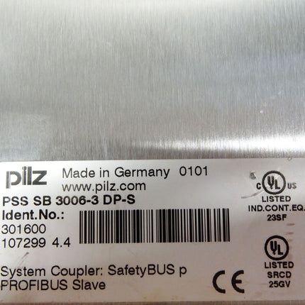Pilz PSS SB 3006-3 DP-S / 301600 / System Coupler SafetyBus p