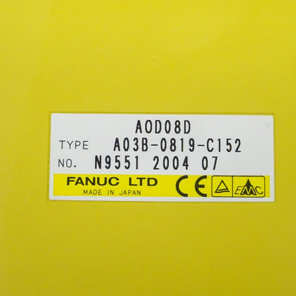 Fanuc AOD08D digitale Ausgabeeinheit A03B-0819-C152 // N9551 2004 07 NEU