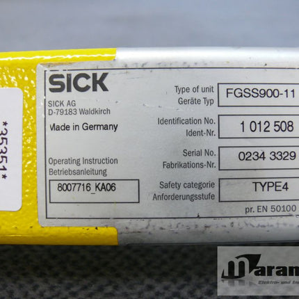 SICK Lichtschranke FGSS900-11 Sender 1012508