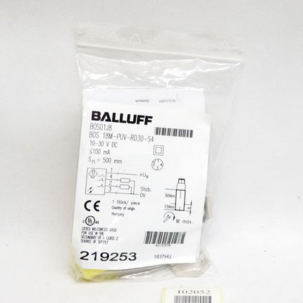 Balluff BOS01J8 BOS18M-PUV-RD30-S4 Lichttaster / Neu OVP - Maranos.de