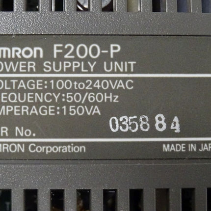 OMRON F200-P Power Supply Unit + F300-A20 + F300-G + F300-D + F300-FM + F200-C10E