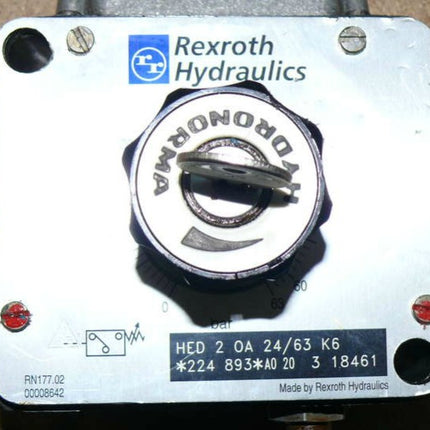 REXROTH Druckschalter HED 2 OA 24/63 K6 / HED2OA24/63 mit Schlüssel