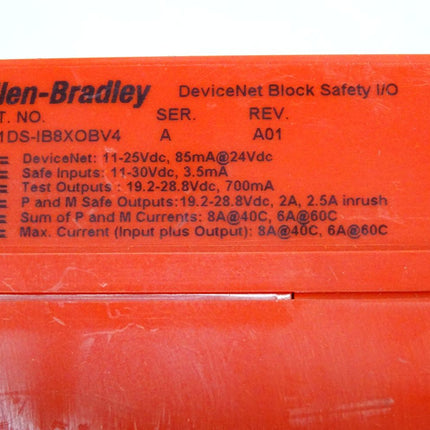 Allen-Bradley 1791DS-IB8XOBV4 DeviceNet Block Safety I/O