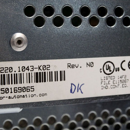 B&R Power Panel PP220 10,4" 4PP220.1043-K02 Rev. N0 ohne Compact Flash Card - Maranos.de