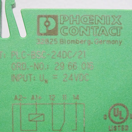 Phoenix Contact Sockel 2966016 PLC-BSC- 24DC/21  + Relais 2961105 REL-MR- 24DC/21 - Maranos.de