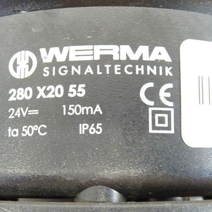 Werma Signaltechnik 280X2055 Blitzleuchte ROT 280 X20 55 / 24V / 150mA
