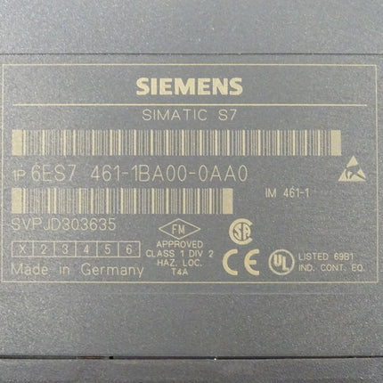 Siemens Simatic S7 6ES7461-1BA00-0AA0 / 6ES7461-1BA00-0AA0