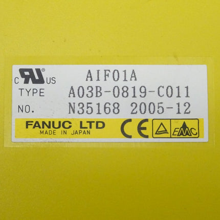 Fanuc AIF01A Interface Modul A03B-0819-C011 // N35168 2005-12 NEU