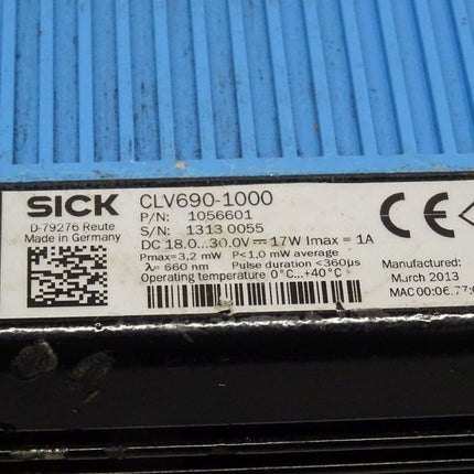 Sick CLV690-1000 Stationäre Barcode-Scanner 1056601 / CLV6901000