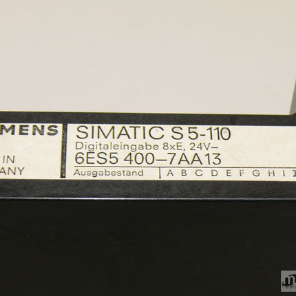 Siemens 6ES5400-7AA13 Digitaleingabe 8xE, 24V 6ES5 400-7AA13