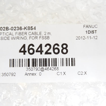 Fanuc Optical Fiber Cable 2m, A02B-0236-K854 / Neu OVP