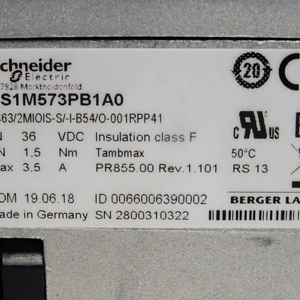 Schneider Electric ILS1M573PB1A0 Integrierter Schrittmotor Lexium ILS1 1.5Nm - Maranos.de