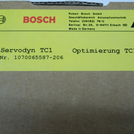 Bosch Servodyn Optimierung TC1 / 1070065587-206 / Neu OVP