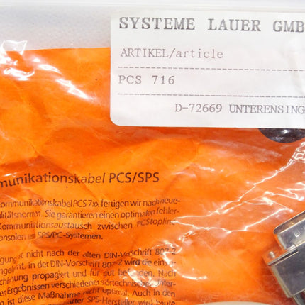 Systeme Lauer Kommunikationskabel PCS716 PCS/SPS / Neu OVP